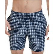 Nautica Mens Quick Dry Anchor Swim Bottom Board Shorts, Blue, XX-Large